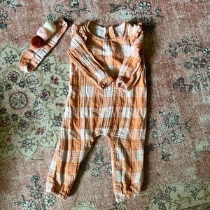 Like new jumpsuit and headband